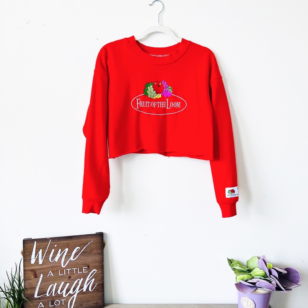 Fruit Of The Loom Cropped Crewneck